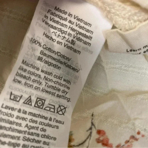 Madewell Ivory Floral Shirt - Picture 3 of 5